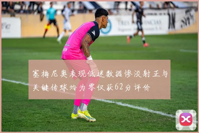 塞梅尼奥表现低迷数据惨淡射正与关键传球均为零仅获62分评价